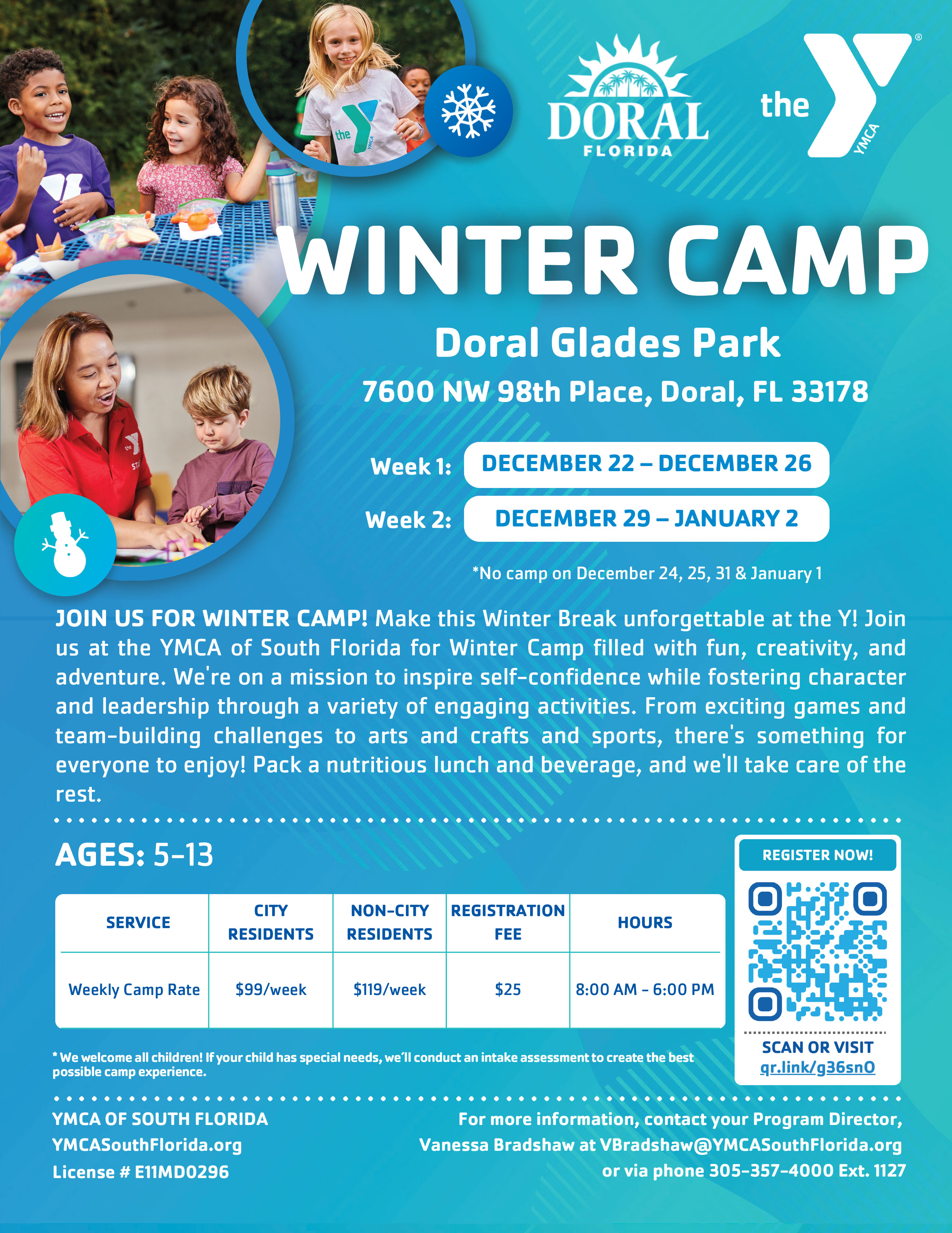 YMCA Winter Break Camp